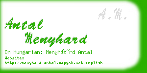 antal menyhard business card